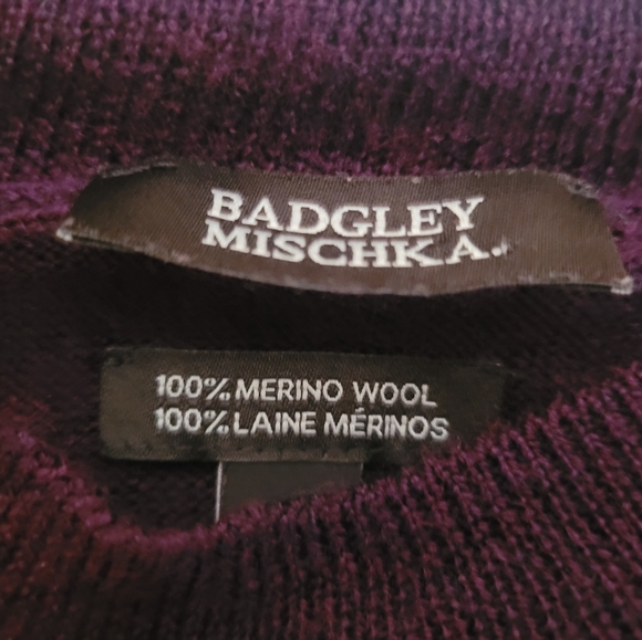 Badgley Mischka 100% Merino Wool Sweater - Picture 2 of 2